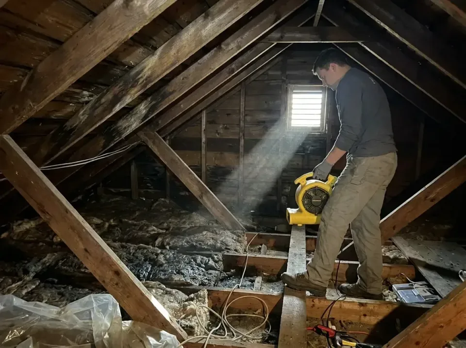 attic-water-damage-drying-proc-007 — frequently asked questions, Emergency Water Extraction & 24/7 Flood Response in Moosic,…